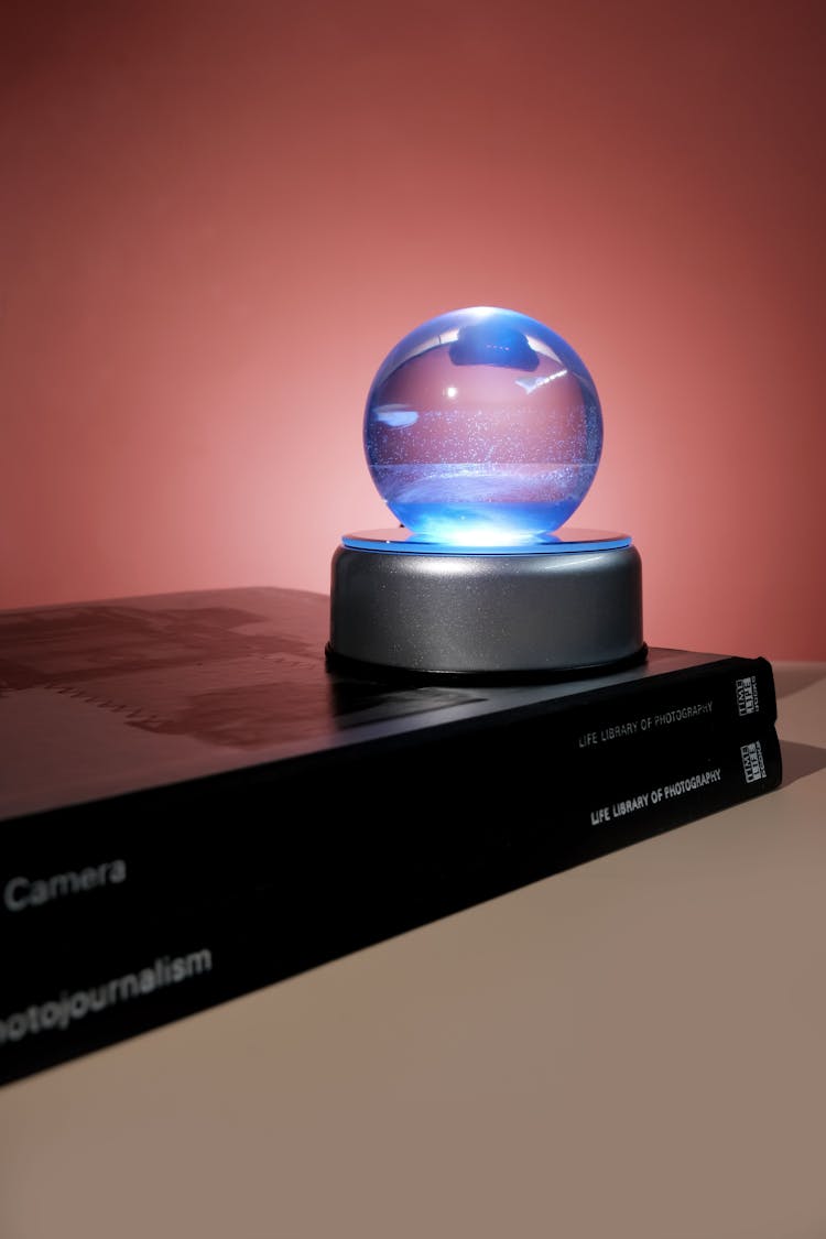 Galaxy Sphere with Light Stand